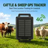 Pelacak GPS Hewan Sapi Pelacak GPS Hewan Peliharaan Domba Pelacak & Pencari Lokasi Pintar Tenaga Surya untuk Hewan Besar Mendukung PC Android IOS