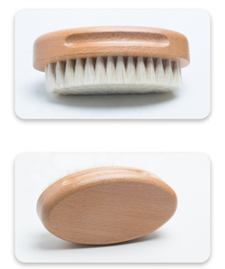 Cepillo de pelo de madera de haya Natural con forma ovalada <span class=keywords><strong>para</strong></span> hombre, cerdas suaves de cabra, cepillo de pelo <span class=keywords><strong>para</strong></span> bebé, <span class=keywords><strong>para</strong></span> Barba, de lana, <span class=keywords><strong>para</strong></span> pelo - Product Image 6