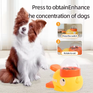 Juguete Educativo Interactivo Moderno y Ecológico de Material ABS para Perros, Dispensador de Comida con Forma de Pato Amarillo, Juguete de Rompecabezas - Product Image 6