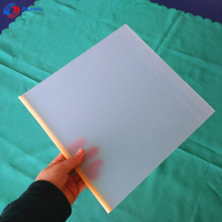 Plaque acrylique givrée diffuseur de lumière, dalle en PMMA mat pour panneau de caisson lumineux publicitaire