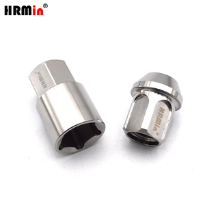 HRMin 10.9 Grade Gr.5 Écrous de roue <span class=keywords><strong>antivol</strong></span> en titane Écrou de roue en titane M14 * 1.5*27mm ForJeep, <span class=keywords><strong>Land</strong></span> <span class=keywords><strong>Rover</strong></span>,Tesla, Cherokee,Jaguar VW - Product Image 4