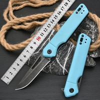 Couteau de poche pliable pour le camping en plein air, lame 3Cr13MoV, manche en fibre de nylon, survie, chasse, EDC, vente en gros