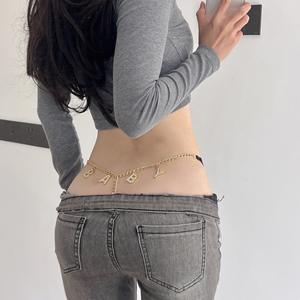 <span class=keywords><strong>Tanga</strong></span> Sexy de Mujer con Cadena Metálica e Incrustaciones de Pedrería Ropa Interior Íntima T-Back Joyería Corporal para Playa o Bikini - Product Image 5