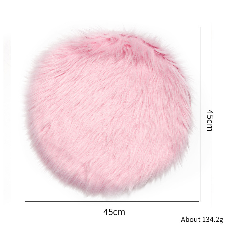[Rond]-rose-coussin peluche