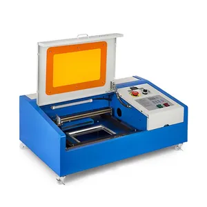 Machine de gravure laser de bureau électrique 3020 CO2 40W/50w pour bowlder/bois/cristal/papier/pvc/timbre