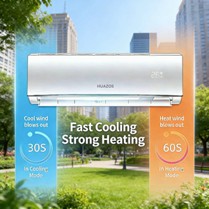 Climatiseur mural de haute qualité 9000 BTU, 12000 BTU, 24000 BTU, SEER élevé pour la maison, refroidissement et chauffage - Product Image 4