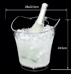 5.5L RGB Modern Round Oval Party Ktv Bar Acrylic Led PS Plastic <b>Ice</b> Bucket <b>Cooler</b> <b>Box</b> for Champagne Wine Beer - Product Image 4