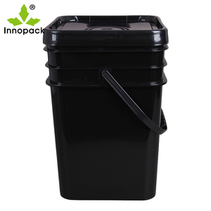 Fourniture de seaux en plastique carrés de 2L/4L/5L/8L/10L12L/15L/18L/20 litres avec poignées en plastique - Product Image 1
