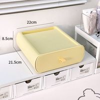 Boîte de rangement à tiroirs transparents en plastique empilés en couches Boîte de tri multifonctionnelle pour bureau à domicile