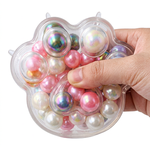 TOYSRUNNER Extra Soft Premium Grade TPR Cat Paw Squishy Toy Kawaii Sensory Fidget Stress Relief Therapy Ball CPC Certified Ages - Product Image 1