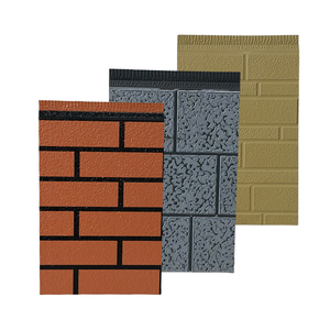 Panneau décoratif extérieur en PU sculpté en métal, revêtement mural isolé pour maisons préfabriquées en conteneurs - Product Image 2