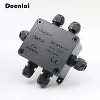 Boîtier de jonction, joint de câble, entrées de câble, connexion par bornes à vis, étanchéité IP68, pour câbles PC de 6-9 mm, conducteurs de 0,5-6 mm²