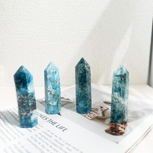 Cuarzo pulido a precio de fábrica Ocean Jasper Tower Healing Clarity Crystal Crafts para decoración del hogar con tema de Mascota - Product Image 1