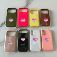 Coque de téléphone en silicone liquide véritable en gros pour iPhone 17 16 15 14 13 12 11 Pro Max Xs Xr 7 8 Plus – Étuis et housses en caoutchouc
