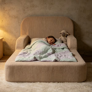 Letto Imbottito per Bambini Bestseller, Letto <span class=keywords><strong>Montessori</strong></span> a Pavimento, Letto per Bambini a Basso Profilo per un Sonno Sicuro - Product Image 2