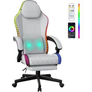 Ajunion lớn và cao chơi game ghế 400lbs Gia cố khung thép máy tính chơi Game ghế chứng nhận Heavy-Duty Racing chơi game ghế - Product Image 1