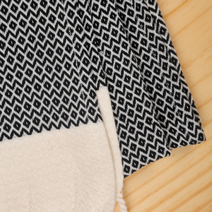 100% Coton Pestimal Plage Serviette De Bain À Séchage Rapide Tissé Lin Gym Personnalisable Noir Idée Cadeau pour Baby Shower Enfant-Fabricant - Product Image 1