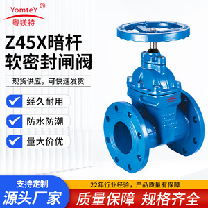 Yointey Gate Valve DN100 PN16 QT450 Soft <b>Sealing</b> Flange Manual Industrial Water Use - Product Image 5