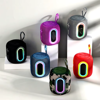 Nouveau haut-parleur portable sans fil étanche 5.3 avec subwoofer intégré, microphone, lumière LED RGB extérieure et diaphragme lumineux 10W – Idéal comme cadeau