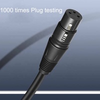 Bochara Câble XLR Mâle à Femelle M/F OFC Câble Audio Blindé Pour Microphone Mélangeur 1m 1.8m 3m 5m 10m 15m 20m