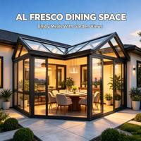 Serre personnalisée en aluminium avec toit triangulaire, style moderne pour jardin et ferme
