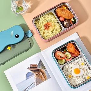 Boîte à lunch <span class=keywords><strong>Kawaii</strong></span> de conception de compartiment incluse Boîte de rangement de lunch en plastique d'acier inoxydable de qualité alimentaire Boîte à lunch Bento pour enfants - Product Image 5