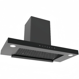 Hotte aspirante ARCTURUS noire haute performance 60/75/90 cm avec ventilation efficace et éclairage LED pour cuisines multi-usages - Product Image 2