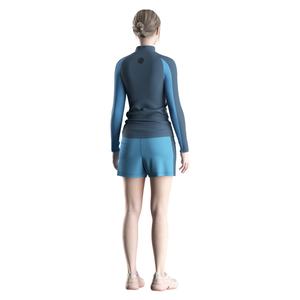 Ensemble d'entraînement de lutte pour femmes et filles : haut à manches longues zippé et short respirant et extensible - Product Image 6