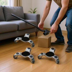 Steel Tri Dolly Set 440 Lbs Capacity Furniture Mover Caster Wheels Model D0100X32H76 for Easy <b>Transportation</b> - Product Image 2