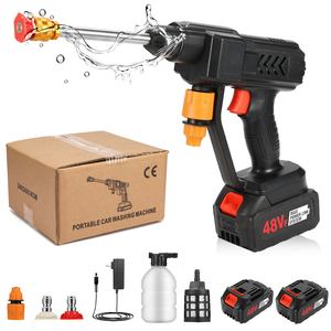 Thiết kế thời trang 21V áp lực cao ABS + không gỉ + thép + PP máy giặt xe súng sản lượng điện hai pin bao gồm - Product Image 3