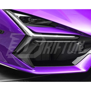 Revuelto OE Style Carbon Fiber Front Bumper <b>Side</b> Air Vent Cover Trims For Lamborghini Revuelto - Product Image 2