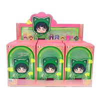 Figurines en peluche en boîte mystère, pendentifs, jouets de collection, jouets tendance de designer, ornements d'anime, jouets à collectionner, pendentifs chat mignons, porte-clés