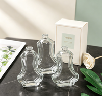 Bouteille vide personnalisable pour huiles essentielles, diffuseur en verre, bouteille vide transparente avec bouchon pour diffuseur de parfum d'ambiance à bâtonnets