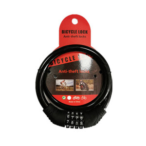 Candado para Bicicleta de Alambre de Acero con Combinación de 4 Dígitos Antirrobo para Bicicletas de Montaña Color Verde Alta Calidad Hecho en China - Product Image 2