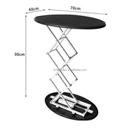 Table pliante portable en métal composite multicouche pour conférences d'expositions et scènes de bureau temporaires
