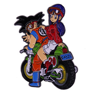 En gros Dragon Son Goku Chichi DBZ <span class=keywords><strong>Super</strong></span> <span class=keywords><strong>Saiyan</strong></span> Enfants Japonais Recueillir Décoration Anime Alliage Badge Broche Pin - Product Image 1