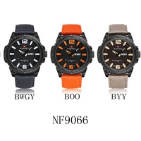 Montre sport pour homme Naviforce 9066, quartz, étanche, avec date, haute qualité, montre-bracelet sport quartz avec date