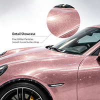 Film de protection de voiture de haute qualité, film intégral pour carrosserie, PET PVC, film de protection de voiture rose brillant, rouleaux de film de protection pour voiture