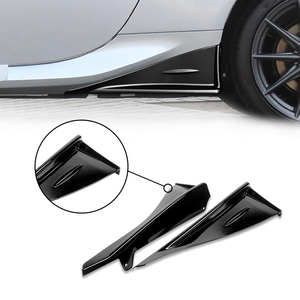 Pour <span class=keywords><strong>2022</strong></span> 2023 toyota gr86 <span class=keywords><strong>subaru</strong></span> brz mise à niveau accessoires pièces kit carrosserie large fibre de carbone plastique jupe latérale spoiler aile lèvre - Product Image 1