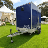 Toilettes publiques mobiles Salle de bains de luxe Remorque portable Toilette avec douche Toilette de camping Toilette mobile Vip Porta Potty Trailer