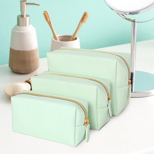 Customize LogoPortable Travel square <b>Toiletry</b> <b>Bag</b> PU Leather Makeup <b>Bag</b> - Product Image 2