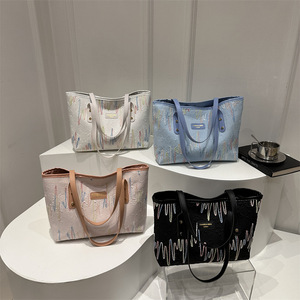 Sac à bandoulière simple et élégant pour femme, sac à main de <span class=keywords><strong>voyage</strong></span> d'affaires grande capacité, sac fourre-tout pas cher - Product Image 1
