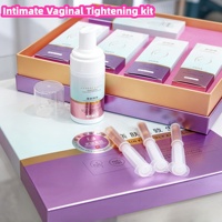 Mousse professionnelle à pH équilibré + Gel vaginal raffermissant aux herbes, ensemble de traitement intime féminin pour le resserrement et le nettoyage vaginal
