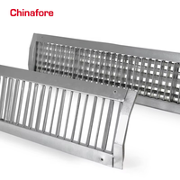 Grille de ventilation spirale à une seule ailette - Grille d'évacuation réglable en acier galvanisé