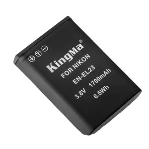 KingMa EN-EL23 Baterai Li-ion 1700MAh, Kapasitas Tinggi untuk Kamera Nikon D3100 D3200 D3300 D3400 D5100