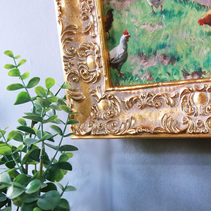 Thân Thiện Với Môi Cổ Điển <span class=keywords><strong>Funky</strong></span> Sang Trọng Kích Thước Lớn Vàng Baroque PS Sơn Dầu Khung Ảnh Bằng Gỗ Hình Ảnh Khung - Product Image 5