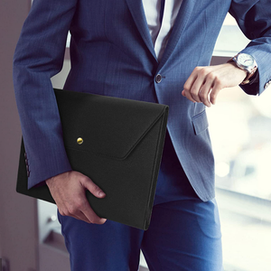 Soft Expanding <strong>File</strong> Folder Organizer Waterproof PU Leather <strong>Portfolio</strong> <strong>Case</strong> A4 Envelope Folder <strong>File</strong> Holder for Document