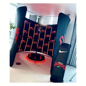 Kit de Soporte de Fondo de Aluminio Colgante de Estilo Moderno con Rotación de 360 Grados y Luces para Marketing de Marca Personalizada - Product Image 6