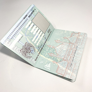 Libro de pasaporte impreso personalizado Cuero de corcho materia prima Impresión de pasaporte - Product Image 2