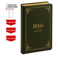 Service d'impression de livres personnalisés pour fournisseurs, couleurs variées, couverture en cuir polyuréthane, diverses tailles, Bible portugaise